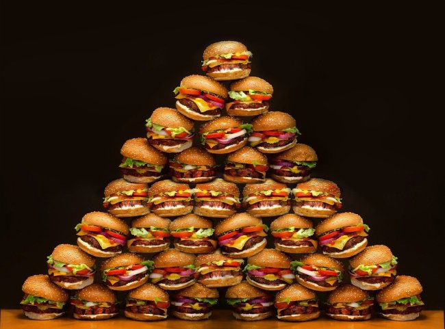 burger pyramid