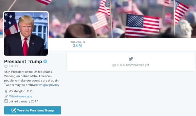 POTUS Twitter