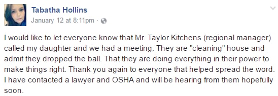 Tabitha Hollins Facebook