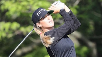 LPGA Golfer Jaye Marie Green Hitting Balls On The Beach In A Bikini Is An Excellent Way To Practice