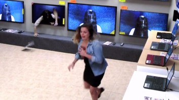 Watch The Creepy Girl From ‘The Ring’ Crawl Out Of A Store TV And Scare The Absolute Crap Out Of Customers