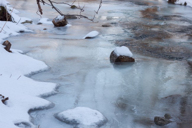 frozen river