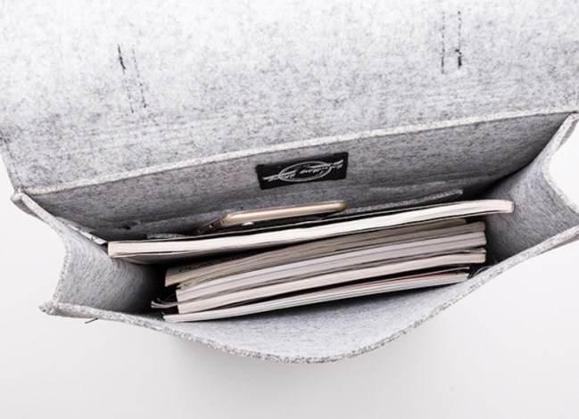 Something Sleek Felt Backpack