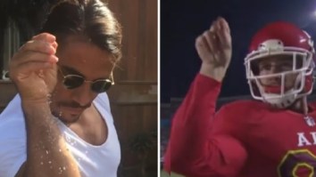 Travis Kelce Busts Out ‘Salt Bae’ Celebration After Scoring A TD At Pro Bowl