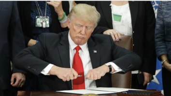 This Photoshop Battle Of Donald Trump Trying To Put A Cap On A Pen Is Way Funnier Than It Should Be
