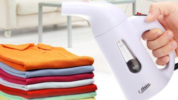 Stop Looking Like A Wrinkled Slob With This Useful Portable Clothing Steamer, Only $15.99 Right Now