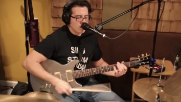 Insanely Talented Dude Plays Every Part Of ‘Tom Sawyer’ By Rush At The Same Time (Guitar, Drums, And Vocals)