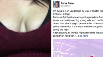 21-Year-Old Woman Claims She Was Kicked Off A Spirit Airlines Plane For Refusing To Cover Her Cleavage