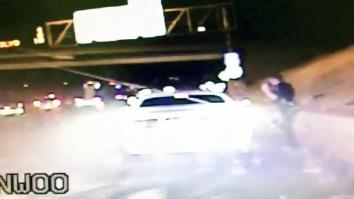 Cop Gets Showered With ‘A Tidal Wave Of Beer’ When Beer Truck Wrecks Near A Traffic Stop