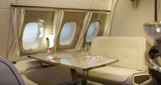 new Emirates A380 Onboard Lounge