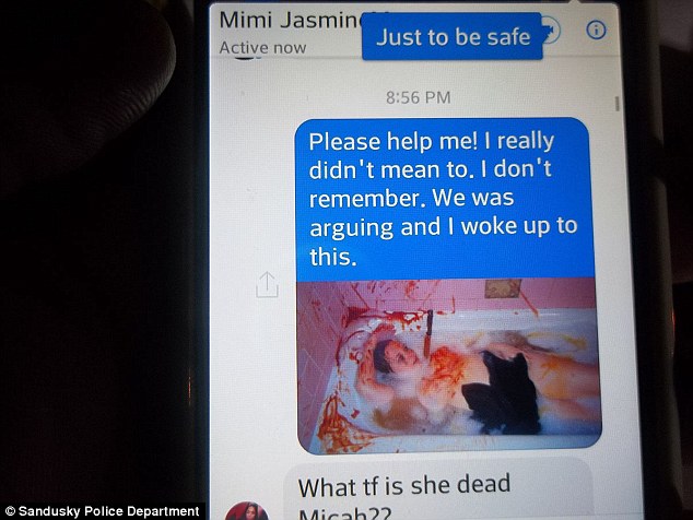 Man faked murder scene by pouring ketchup over his fiancée before sending photos around and posting an apology on Facebook pretending he killed her - just to prank their friends