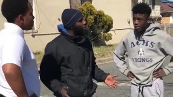 Wise Man Drops Knowledge On Kids Fighting With A Message So Powerful LeBron Shares It