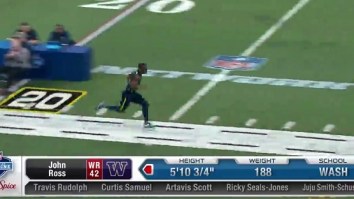 Washington’s John Ross May Have Broken Chris Johnson’s NFL Combine 40-Yard Dash Record With Insane Run