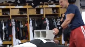Man Smashes A Cinder Block On Don Mattingly’s Chest, Because Baseball?