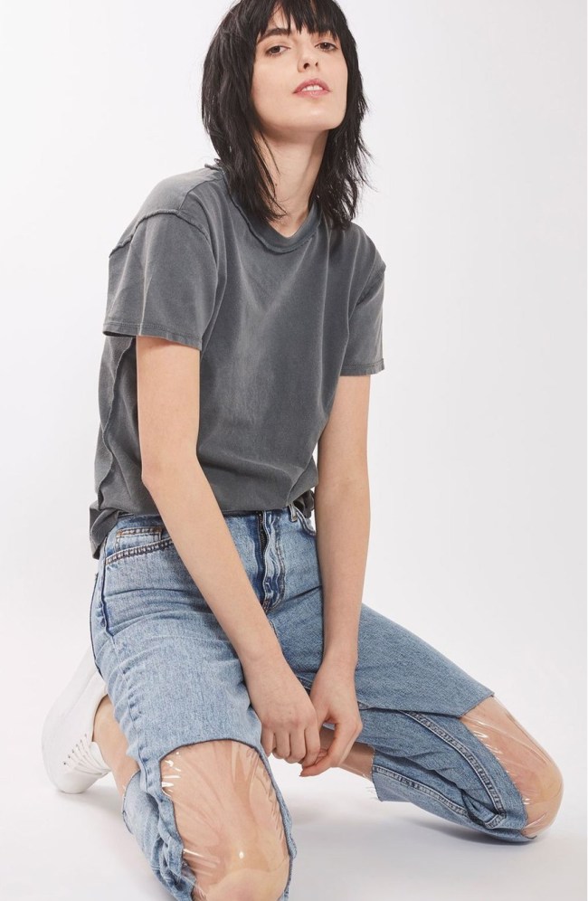 Mom Jeans Clear Knees