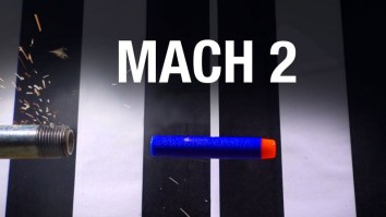 This Nerf Dart Fired Faster Than TWICE THE SPEED OF SOUND Seems Like It Miiight Do Some Damage