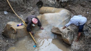 Massive 3,000-Year-Old Statue Of Pharaoh Ramses II Found Buried In A Cairo Slum