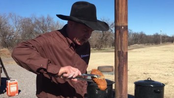 I Can Watch This Cowboy On YouTube Deep Fry A Steak All Day