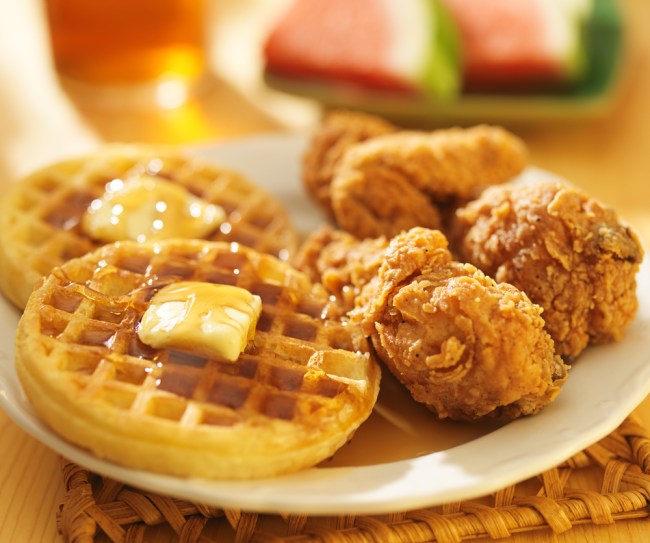 fried chicken and waffles