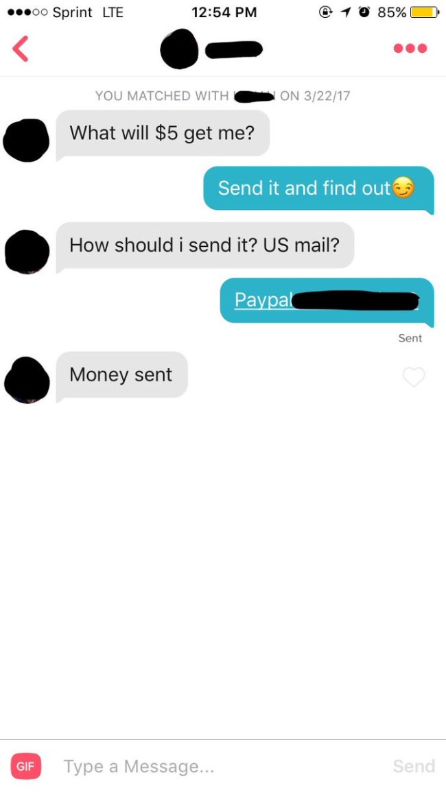 Tinder Scam