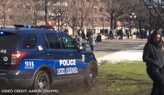 University of Michigan Police Campus Chase