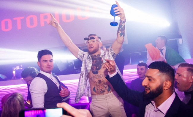 conor mcgregor three day party