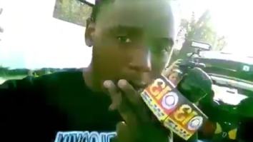 Dude With Blunt Grabs Mic During Live Broadcast To Break News: ‘Watch Yo Hoe’