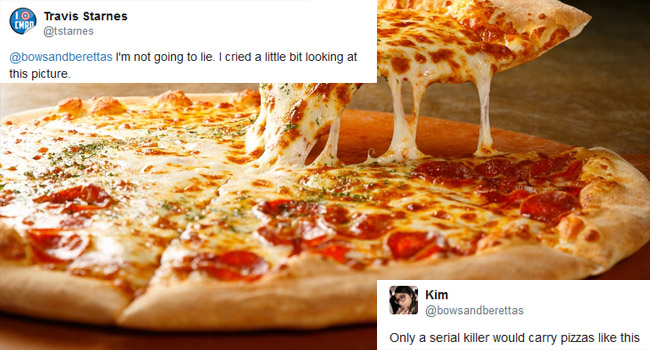 internet reaction guy carries pizza psycho