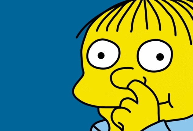 ralph wiggum picking nose