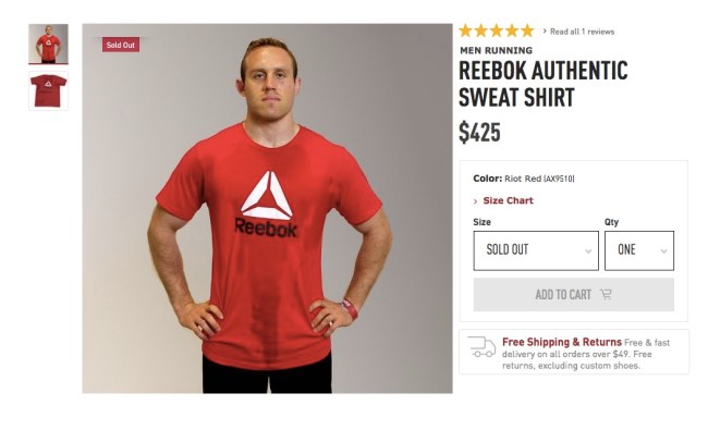Reebok Fake Sweat Shirt