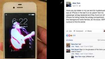 Man On Facebook Completely Baffled When He Finds A Mysterious iPhone 4 In His Subaru Passenger Airbag Compartment