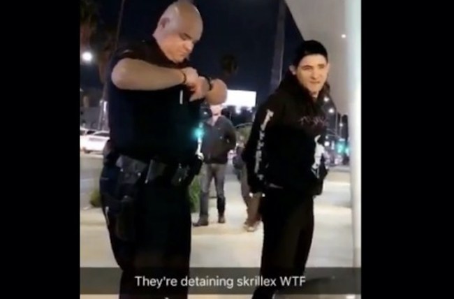 Skrillex Handcuffed