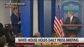 Rob Gronkowski Just Crashed Sean Spicer’s White House Press Briefing, Asks Him If He Needs Any Help