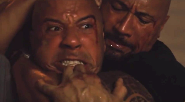 vin diesel beat rock real fight