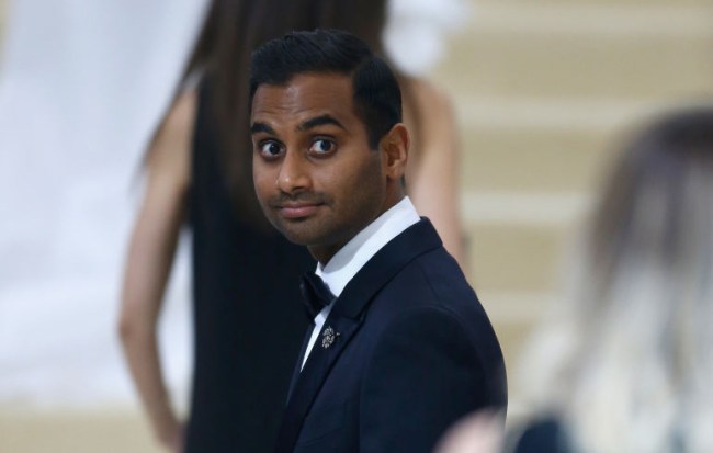 aziz ansari rihanna lupita met gala