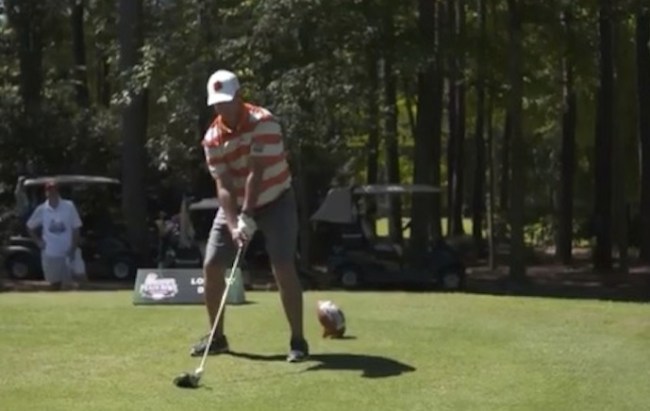 Dabo Swinny Exploding Golf Ball Prank
