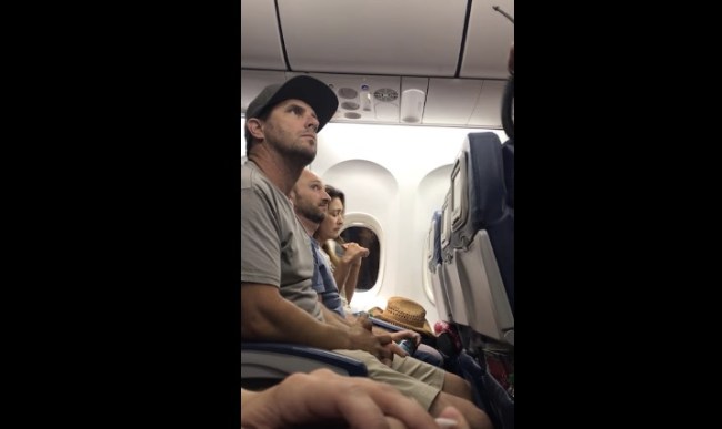 Delta Kids Family With Infant Off Flight