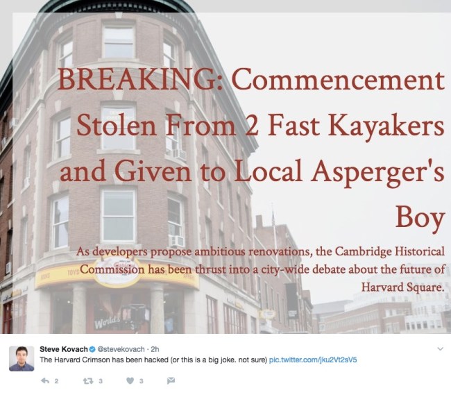 The Harvard Crimson Hacked Mark Zuckerberg Roasted