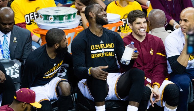 lebron james beer raptors playoff game