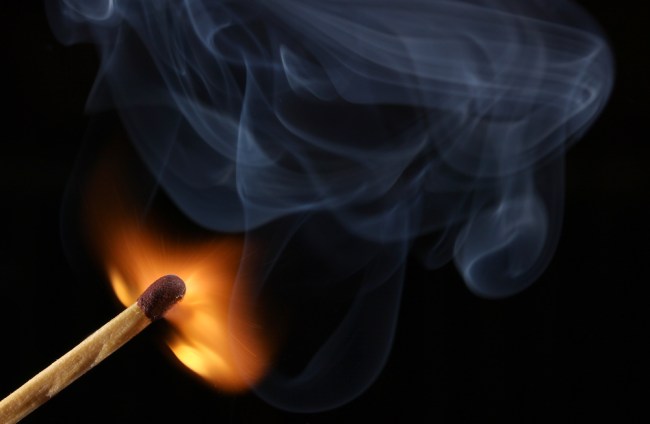 burning match