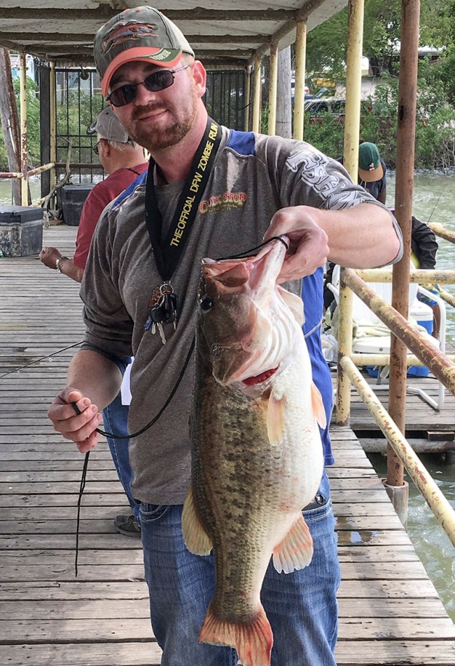 Texas fishing record largemouth bass chicken mcnuggets