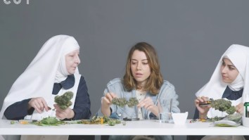 Aubrey Plaza Smokes ‘Purple Cream’ With The ‘Weed Nuns’ And Gets Blazed AF