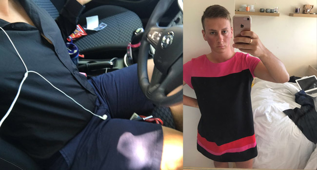Joey Barge sent home work shorts wears dress