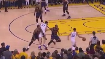 Steph Curry Put Some Nasty Moves On LeBron James Before Knocking Down A 3-Pointer In The NBA Finals