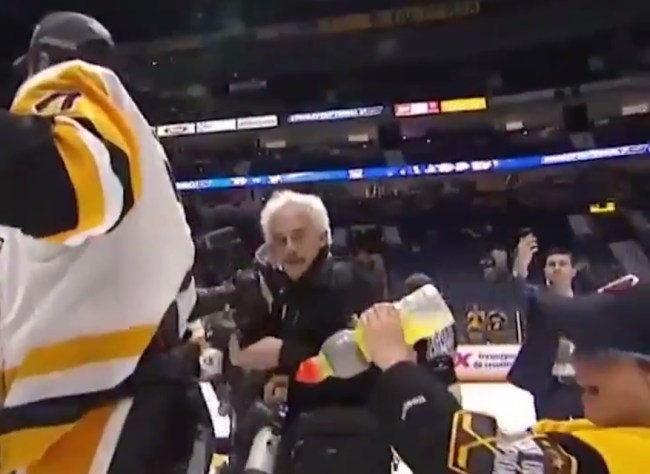 Penguins Gatorade Shower