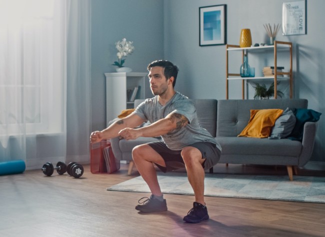 Metcon workout squats home