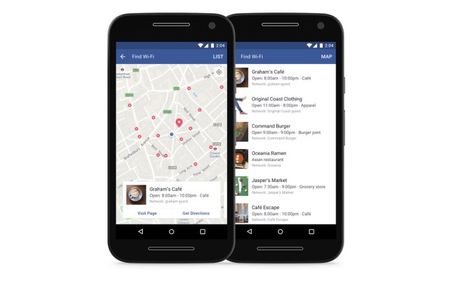 facebook find wifi