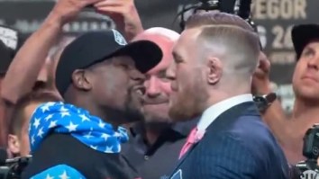 Conor McGregor Mocks Floyd Mayweather’s Tax Troubles, Says He’ll KO Mayweather In Less Than Four Rounds At Press Conference