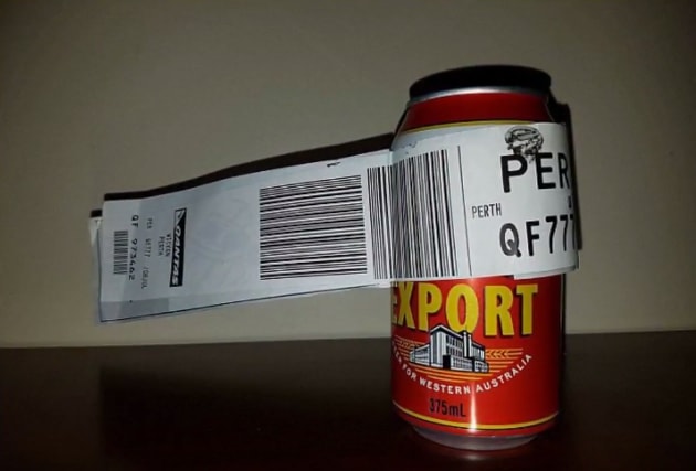 Passenger Checks In Beer At Airport