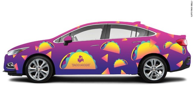 taco bell lyft car